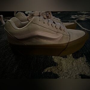 Vans Knu Skate Platform Stacked Sneaker Rose Smoke/Gum women’s size 10